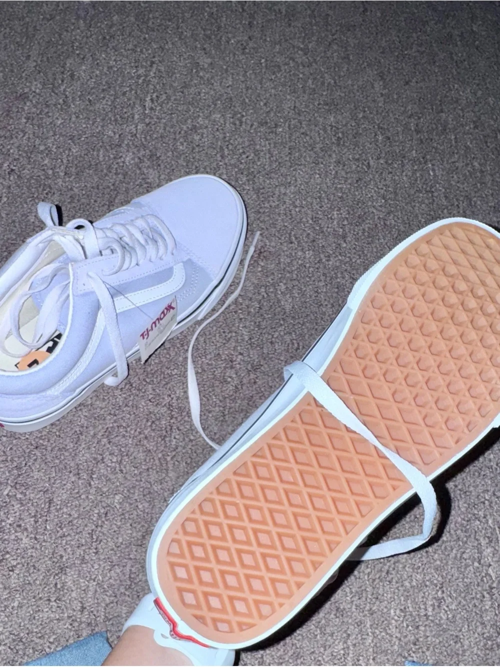 Vans Women's Low-Top Skate Sneakers in White